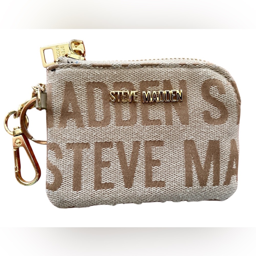Steve Madden Tan Wallet with Gold Hardware